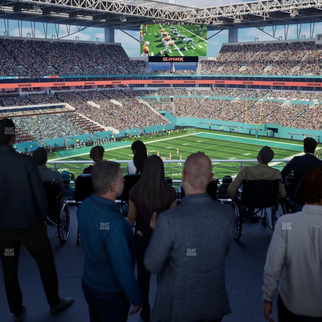 Hard Rock Stadium - Section 325 Corner Suite Seat View