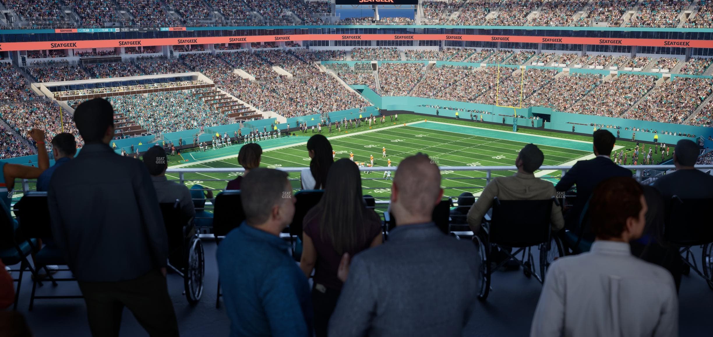 Hard Rock Stadium - Section 325 Corner Suite Seat View