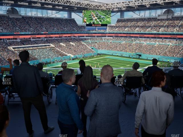 Hard Rock Stadium - Section 325 Corner Suite Seat View