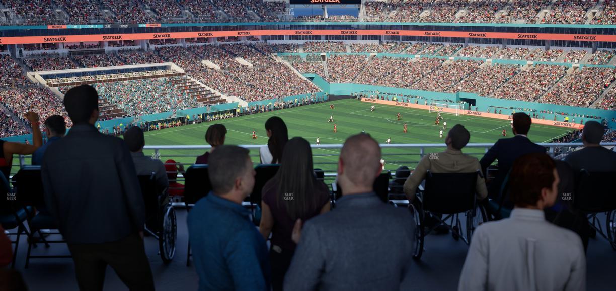 Hard Rock Stadium - Section 325 Corner Suite Seat View