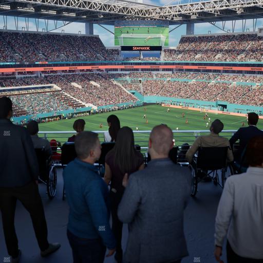 Hard Rock Stadium - Section 325 Corner Suite Seat View