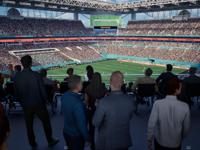 Hard Rock Stadium - Section 325 Corner Suite Seat View Hard Rock Stadium - Section 325 Corner Suite Seat View