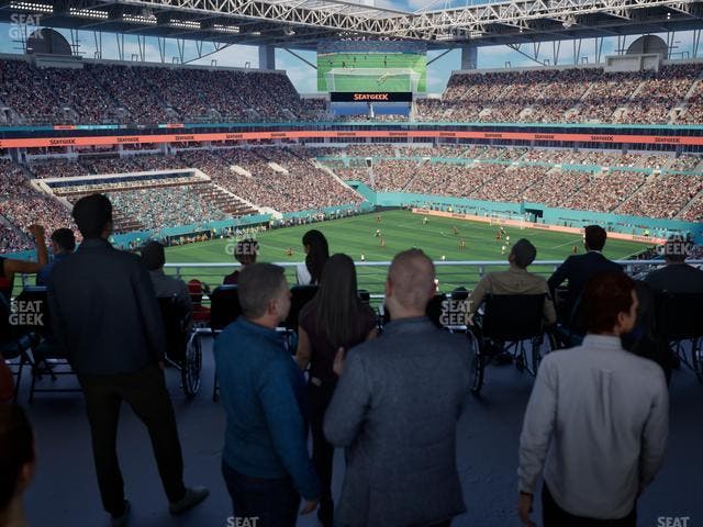 Hard Rock Stadium - Section 325 Corner Suite Seat View