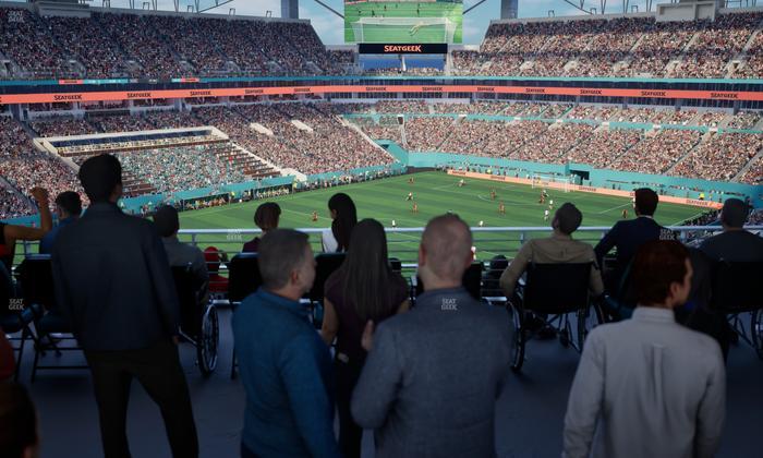 Hard Rock Stadium - Section 325 Corner Suite Seat View