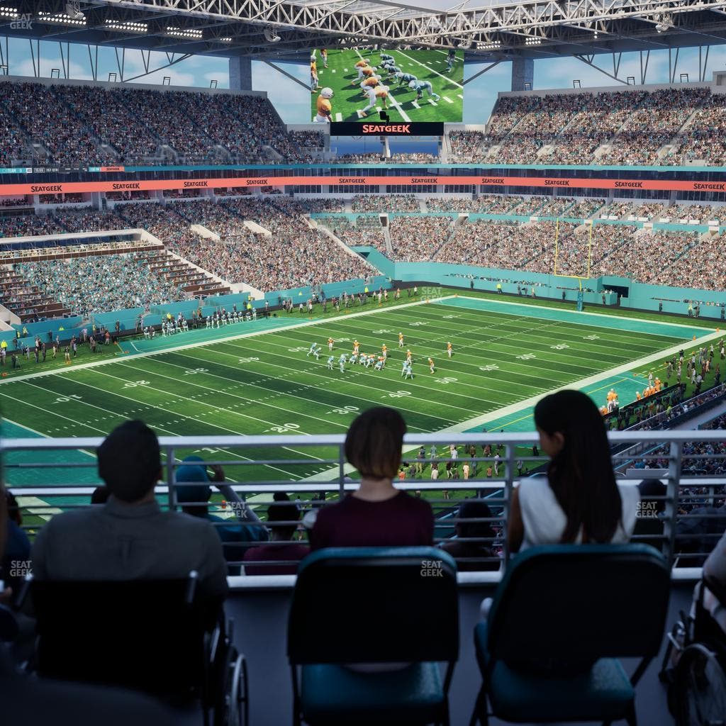 Hard Rock Stadium - Section 325 Patio Terrace Seat View