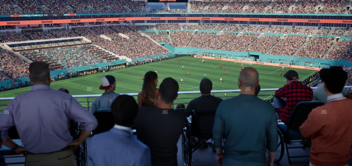 Hard Rock Stadium - Section 326 Corner Suite Seat View