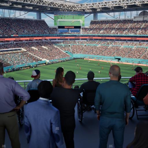 Hard Rock Stadium - Section 326 Corner Suite Seat View