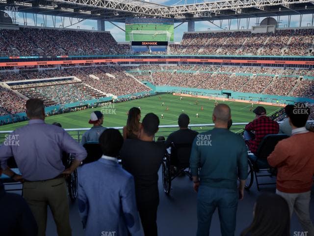 Hard Rock Stadium - Section 326 Corner Suite Seat View