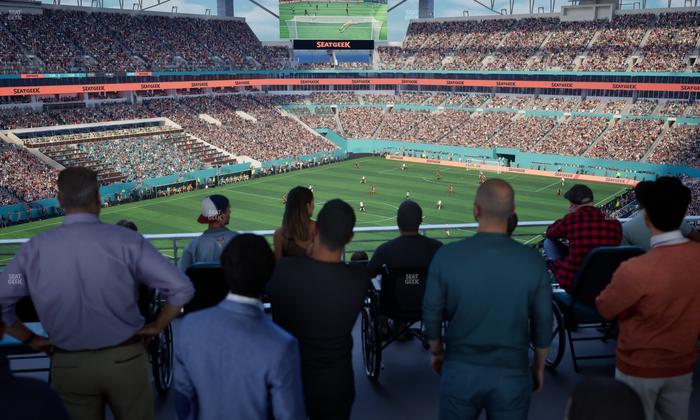 Hard Rock Stadium - Section 326 Corner Suite Seat View