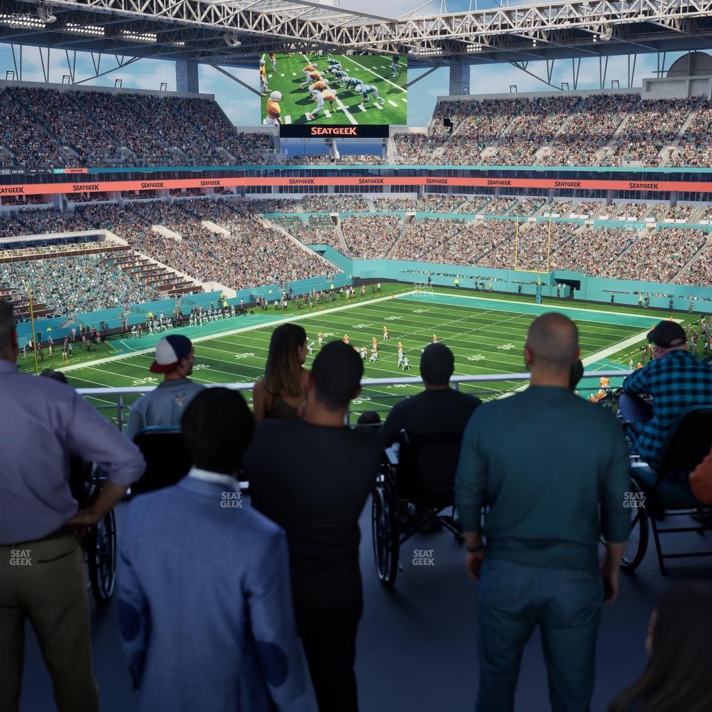 Hard Rock Stadium - Section 326 Corner Suite Seat View