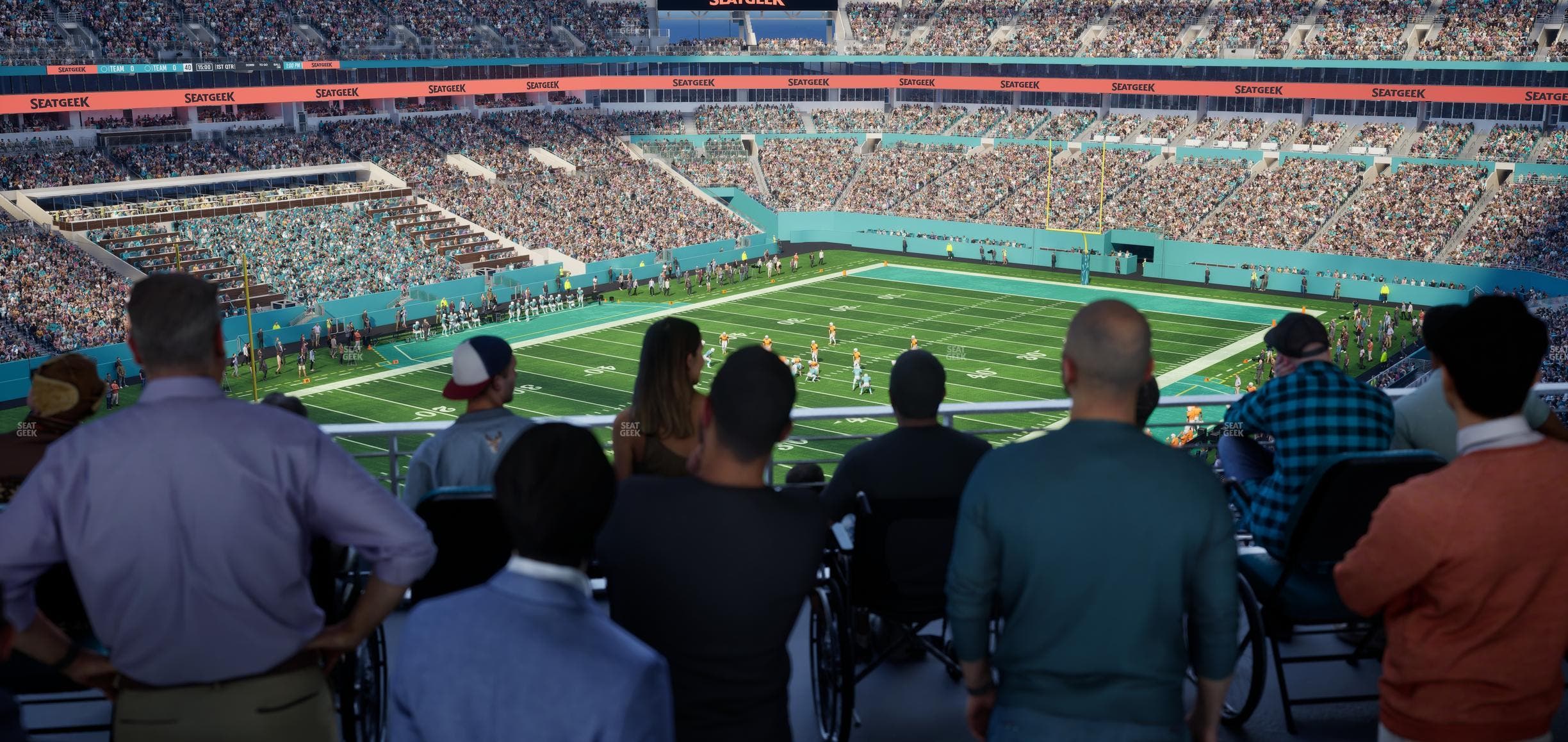 Hard Rock Stadium - Section 326 Corner Suite Seat View