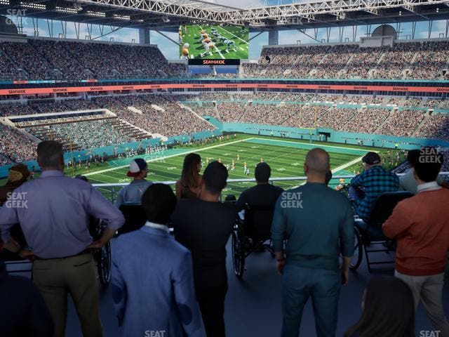 Hard Rock Stadium - Section 326 Corner Suite Seat View