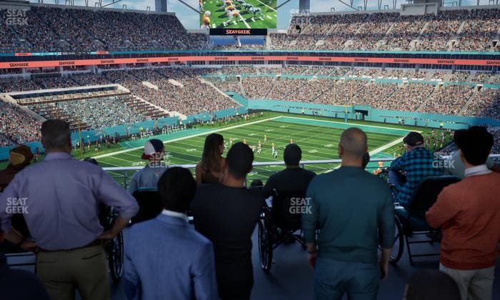 Hard Rock Stadium - Section 326 Corner Suite Seat View