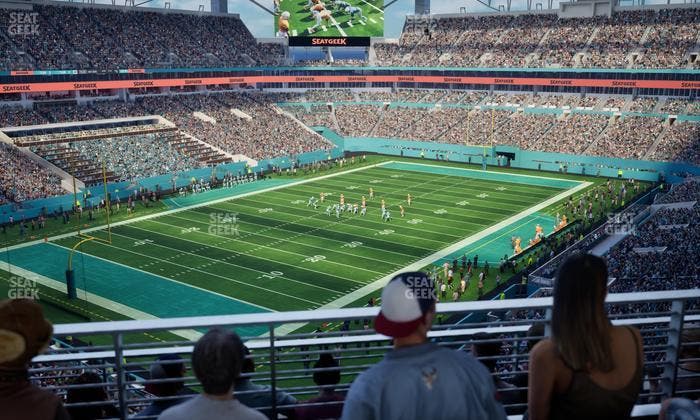 Hard Rock Stadium - Section 326 Patio Terrace Seat View