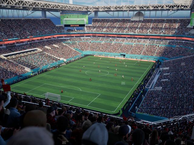 Hard Rock Stadium - Section 328 Seat View Hard Rock Stadium - Section 328 Seat View