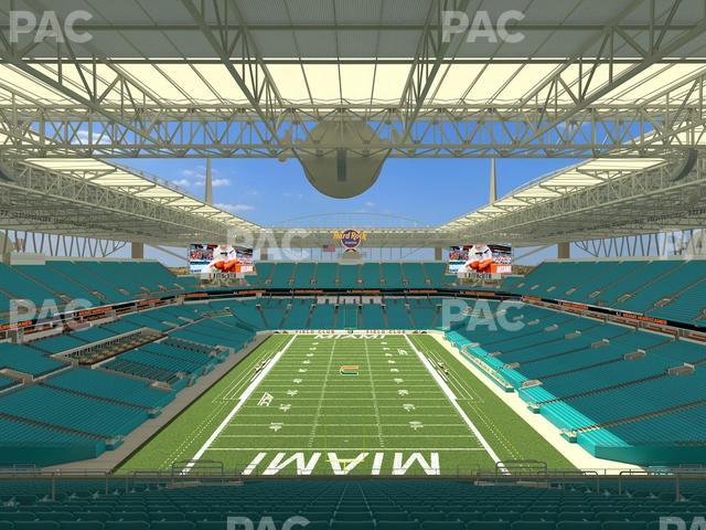Hard Rock Stadium - Section 332 Seat View Hard Rock Stadium - Section 332 Seat View