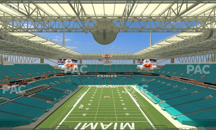 Hard Rock Stadium - Section 332 Seat View
