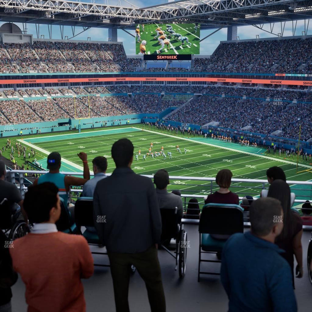 Hard Rock Stadium - Section 338 Corner Suite Seat View
