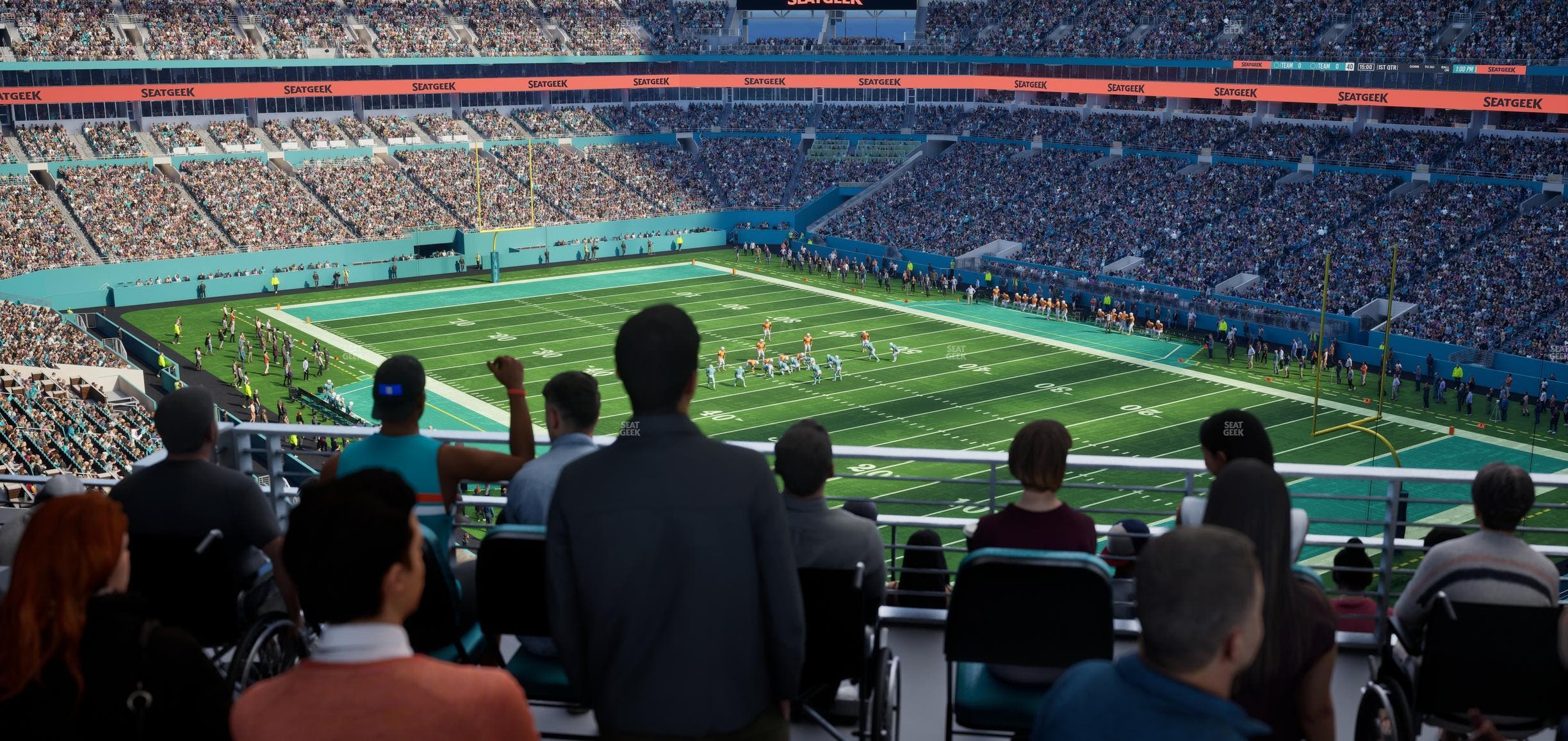 Hard Rock Stadium - Section 338 Corner Suite Seat View