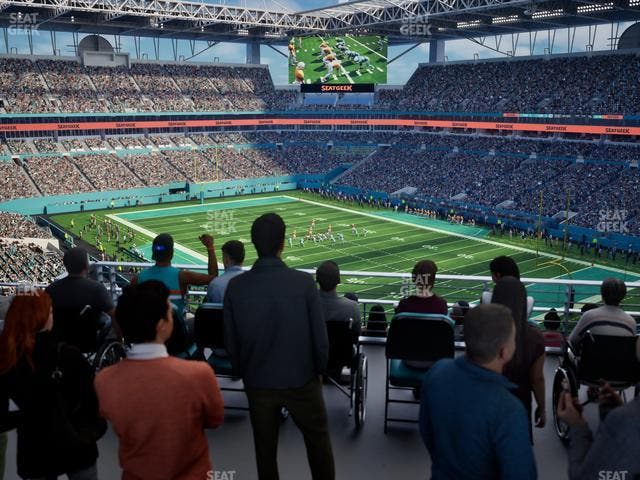 Hard Rock Stadium - Section 338 Corner Suite Seat View
