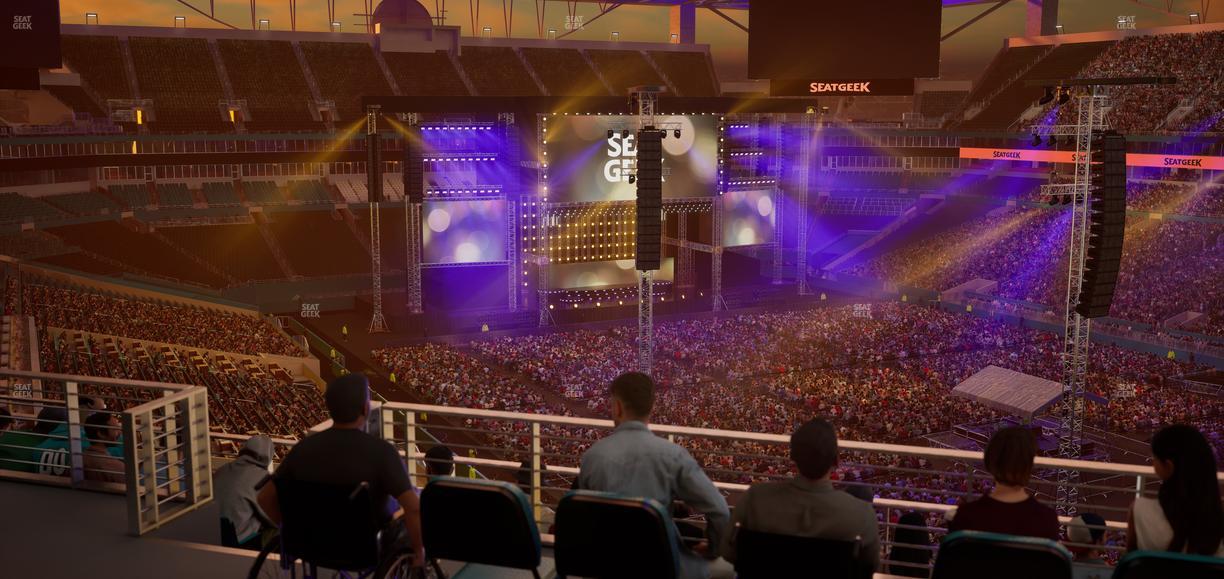 Hard Rock Stadium - Section 338 Corner Suite Seat View