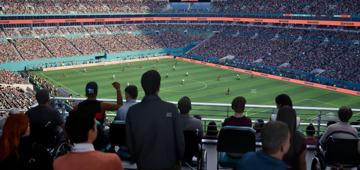Hard Rock Stadium - Section 338 Corner Suite Seat View