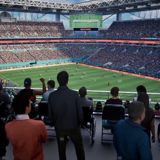 Hard Rock Stadium - Section 338 Corner Suite Seat View