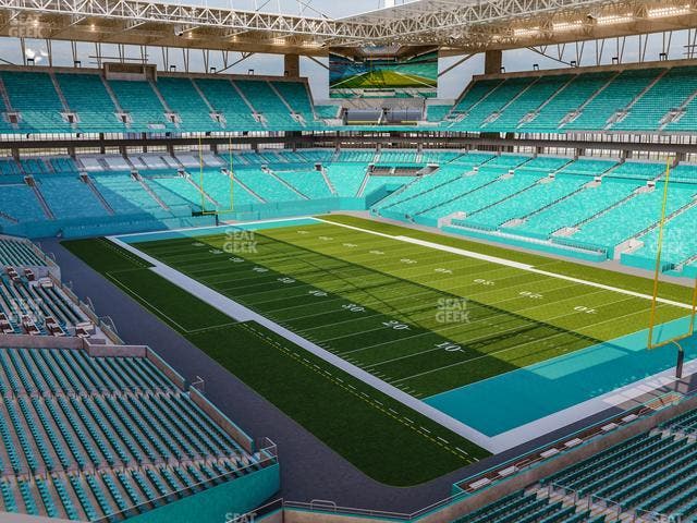 Hard Rock Stadium - Section 338 Corner Suite Seat View