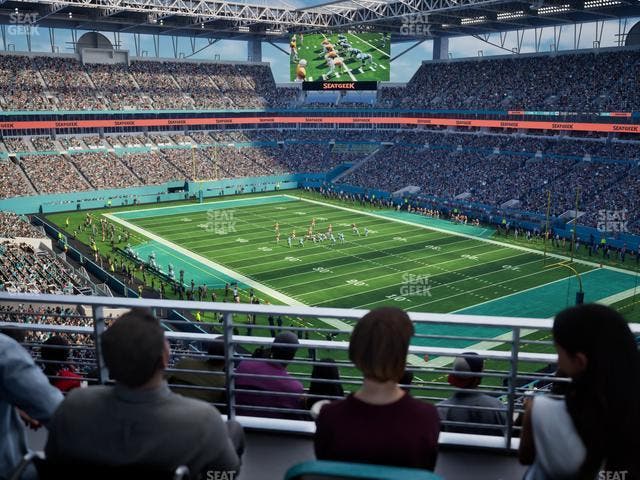 Hard Rock Stadium - Section 338 Patio Terrace Seat View