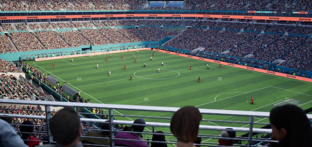 Hard Rock Stadium - Section 338 Patio Terrace Seat View