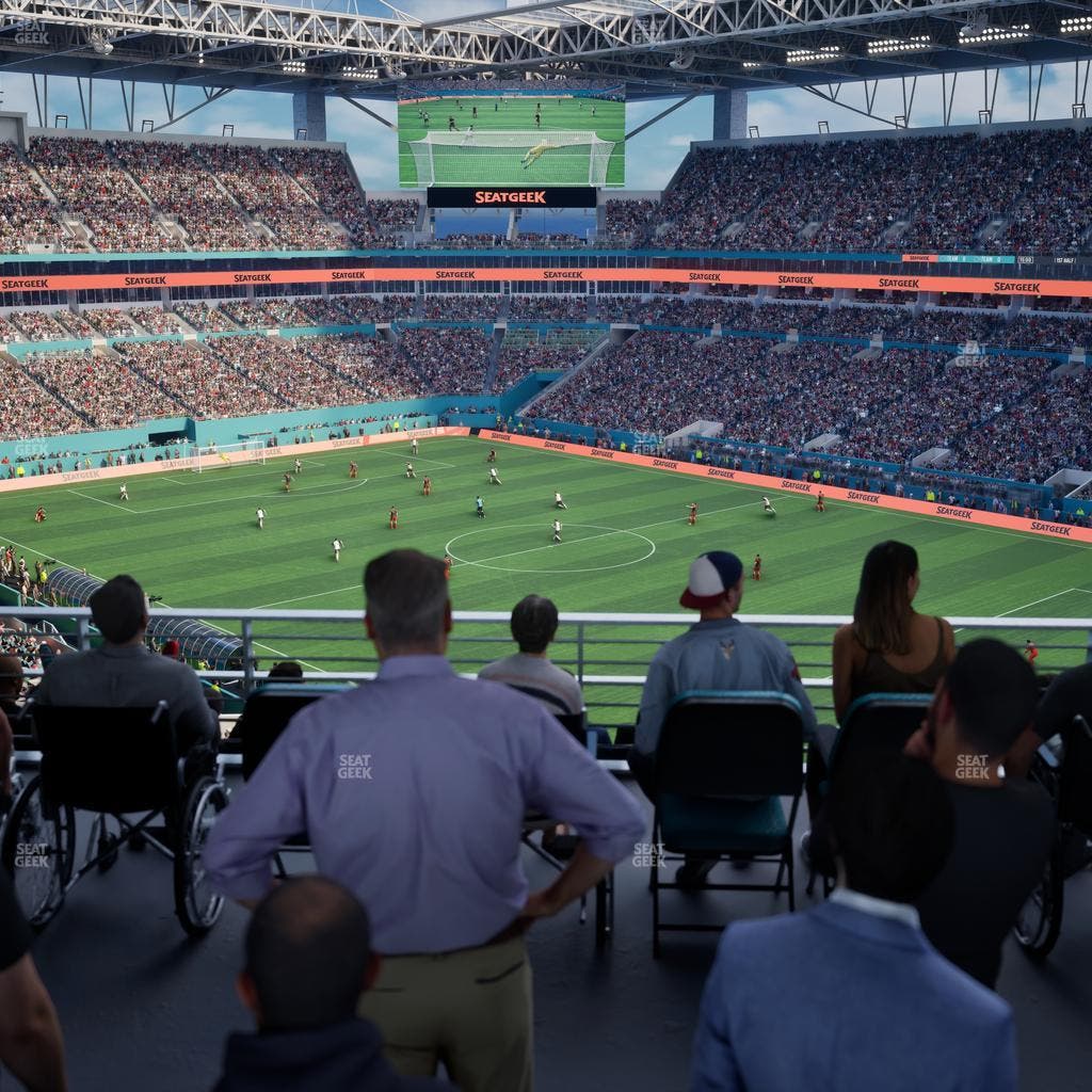 Hard Rock Stadium - Section 339 Corner Suite Seat View