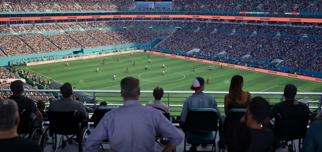 Hard Rock Stadium - Section 339 Corner Suite Seat View