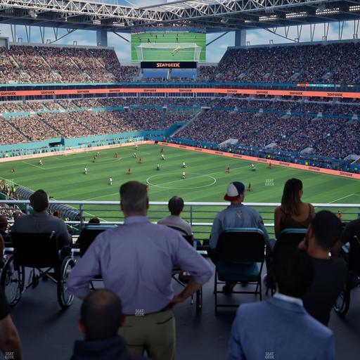 Hard Rock Stadium - Section 339 Corner Suite Seat View
