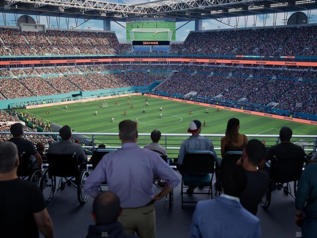 Hard Rock Stadium - Section 339 Corner Suite Seat View Hard Rock Stadium - Section 339 Corner Suite Seat View