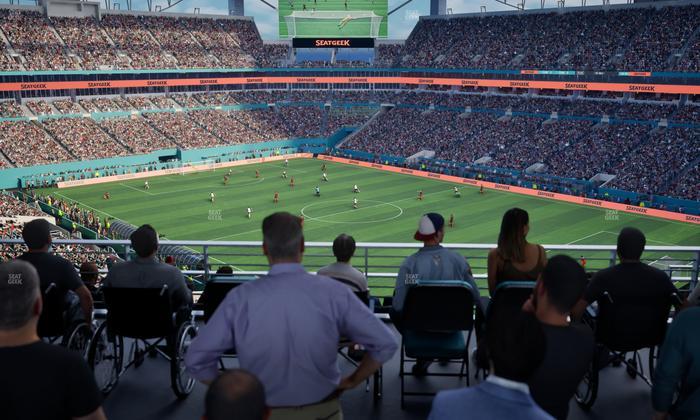 Hard Rock Stadium - Section 339 Corner Suite Seat View