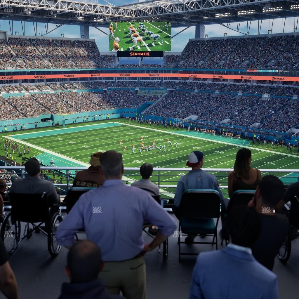 Hard Rock Stadium - Section 339 Corner Suite Seat View