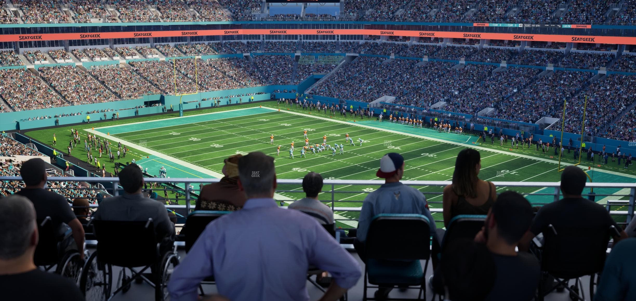 Hard Rock Stadium - Section 339 Corner Suite Seat View