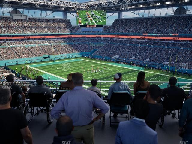 Hard Rock Stadium - Section 339 Corner Suite Seat View