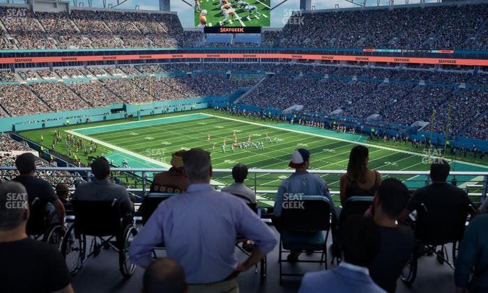 Hard Rock Stadium - Section 339 Corner Suite Seat View