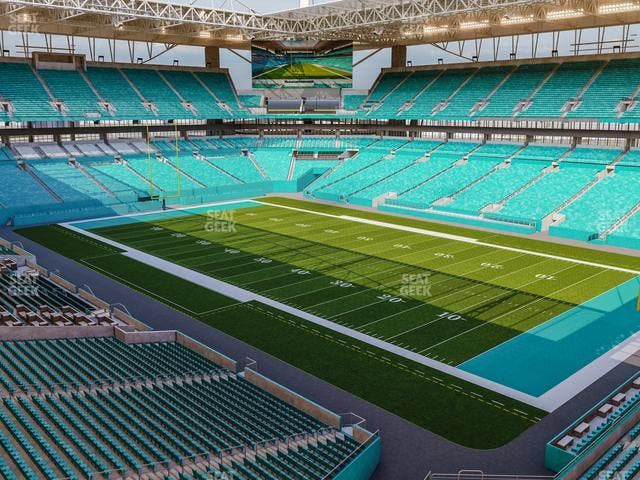 Hard Rock Stadium - Section 339 Corner Suite Seat View