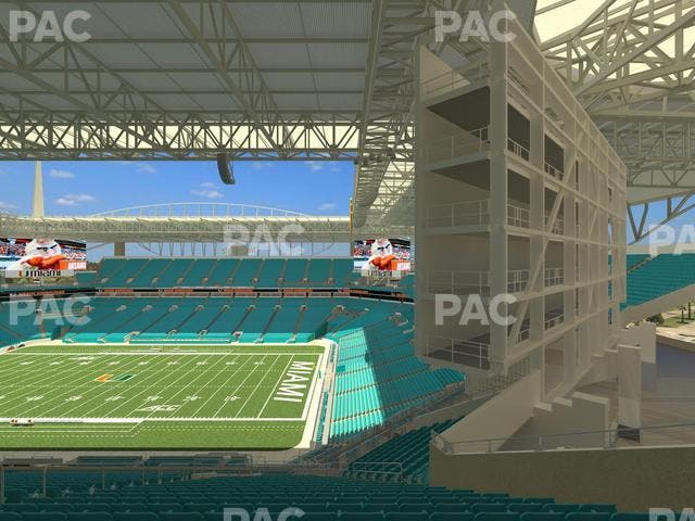 Hard Rock Stadium - Section 341 Seat View