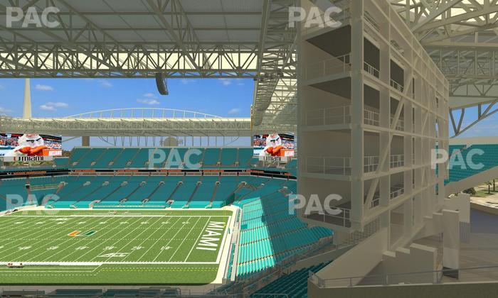 Hard Rock Stadium - Section 341 Seat View