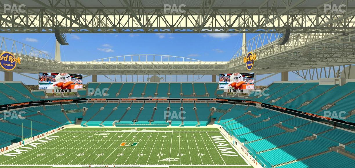 Hard Rock Stadium - Section 344 Seat View