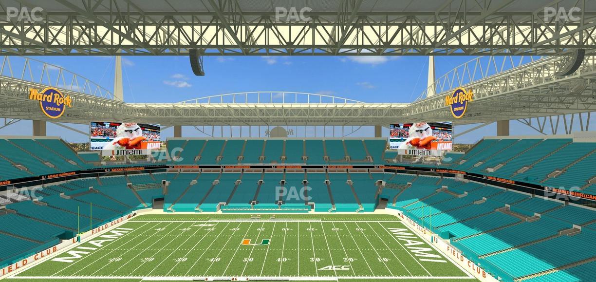 Hard Rock Stadium - Section 345 Seat View