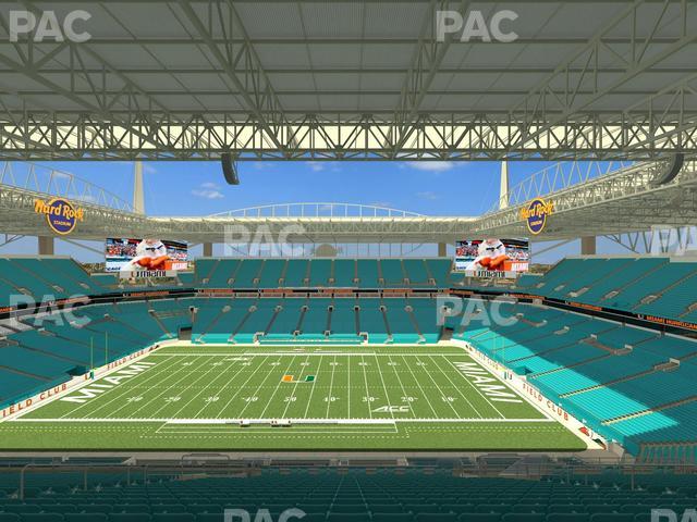 Hard Rock Stadium - Section 345 Seat View Hard Rock Stadium - Section 345 Seat View