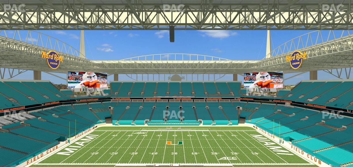 Hard Rock Stadium - Section 346 Seat View