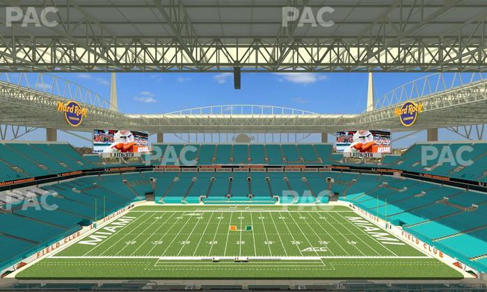 Hard Rock Stadium - Section 346 Seat View