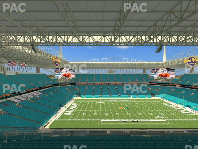 Hard Rock Stadium - Section 348 Seat View Hard Rock Stadium - Section 348 Seat View