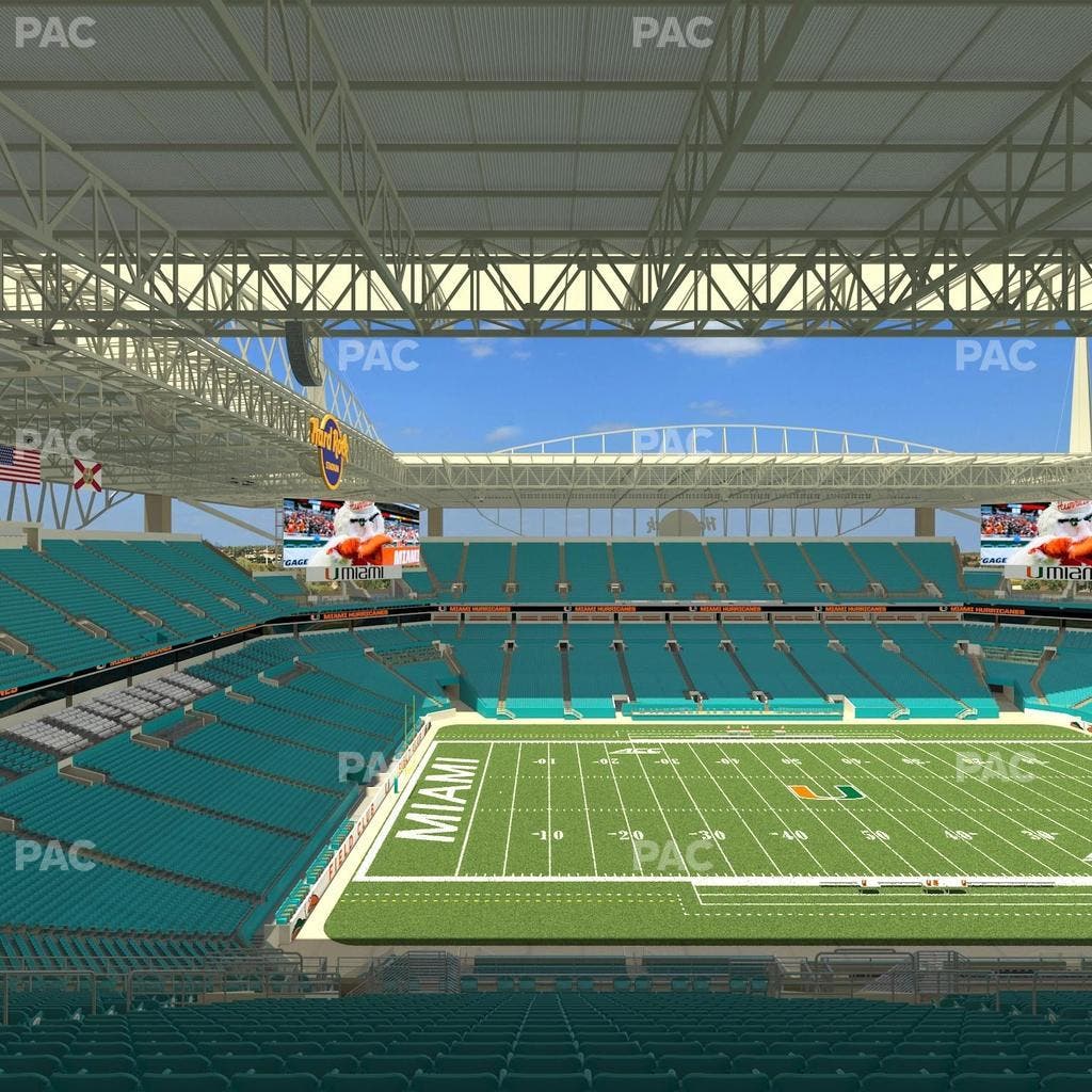 Hard Rock Stadium - Section 349 Seat View