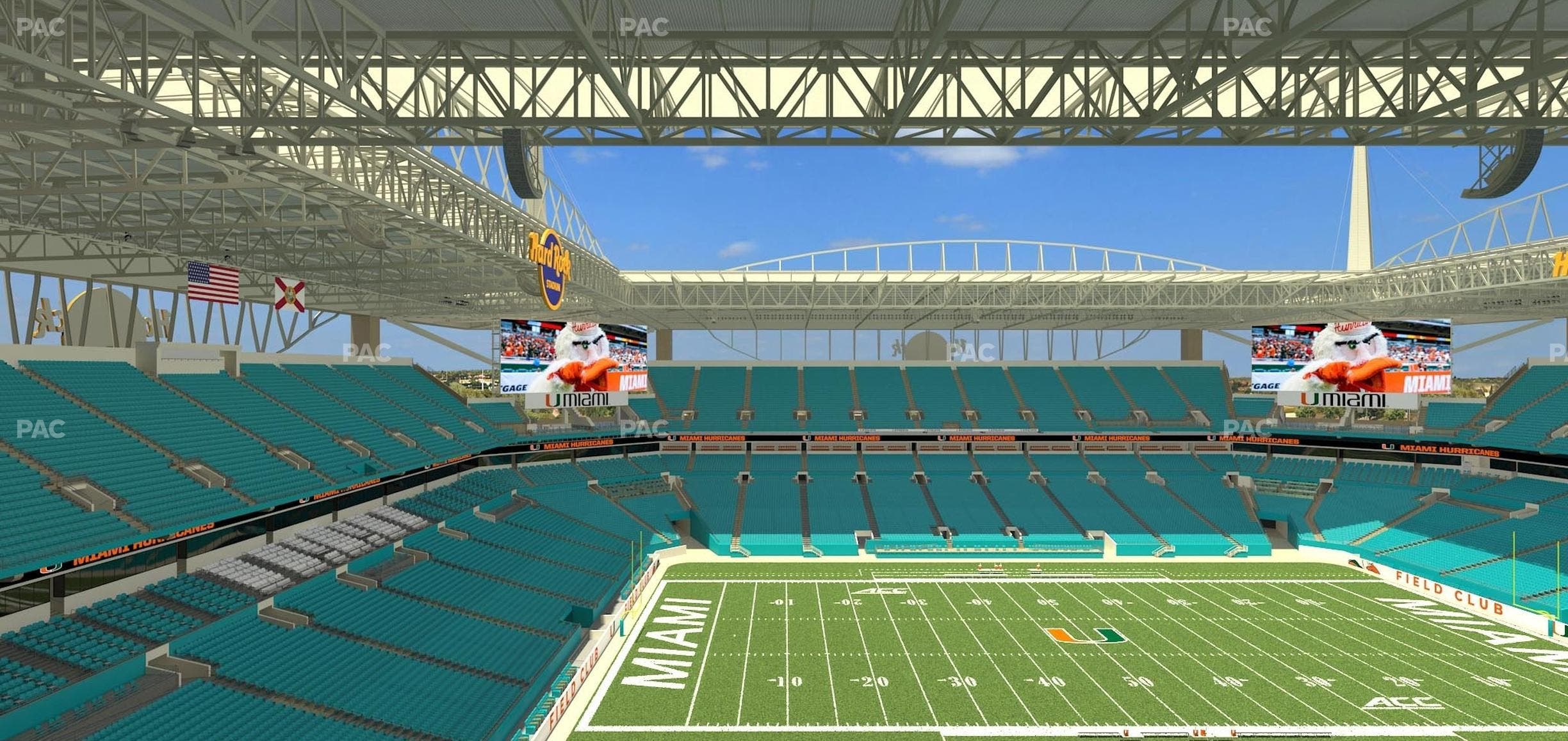 Hard Rock Stadium - Section 349 Seat View